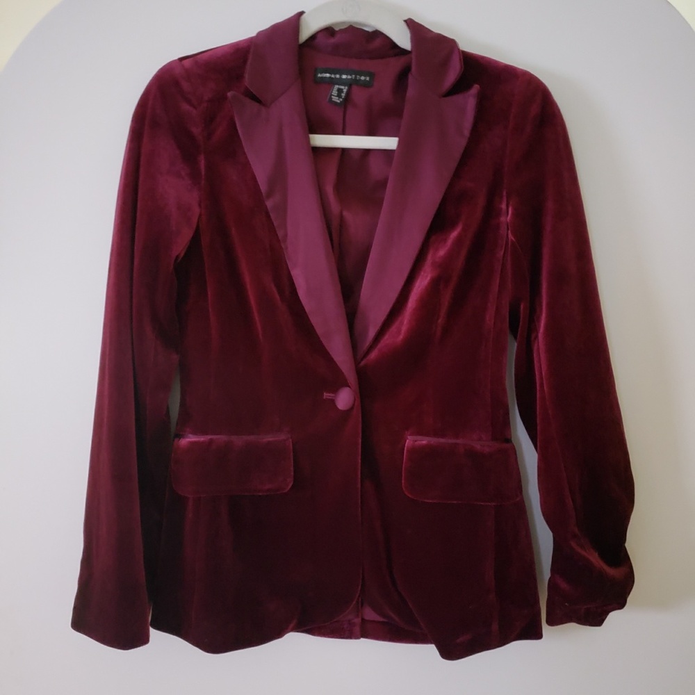 Aidan Mattox Velvet Blazer